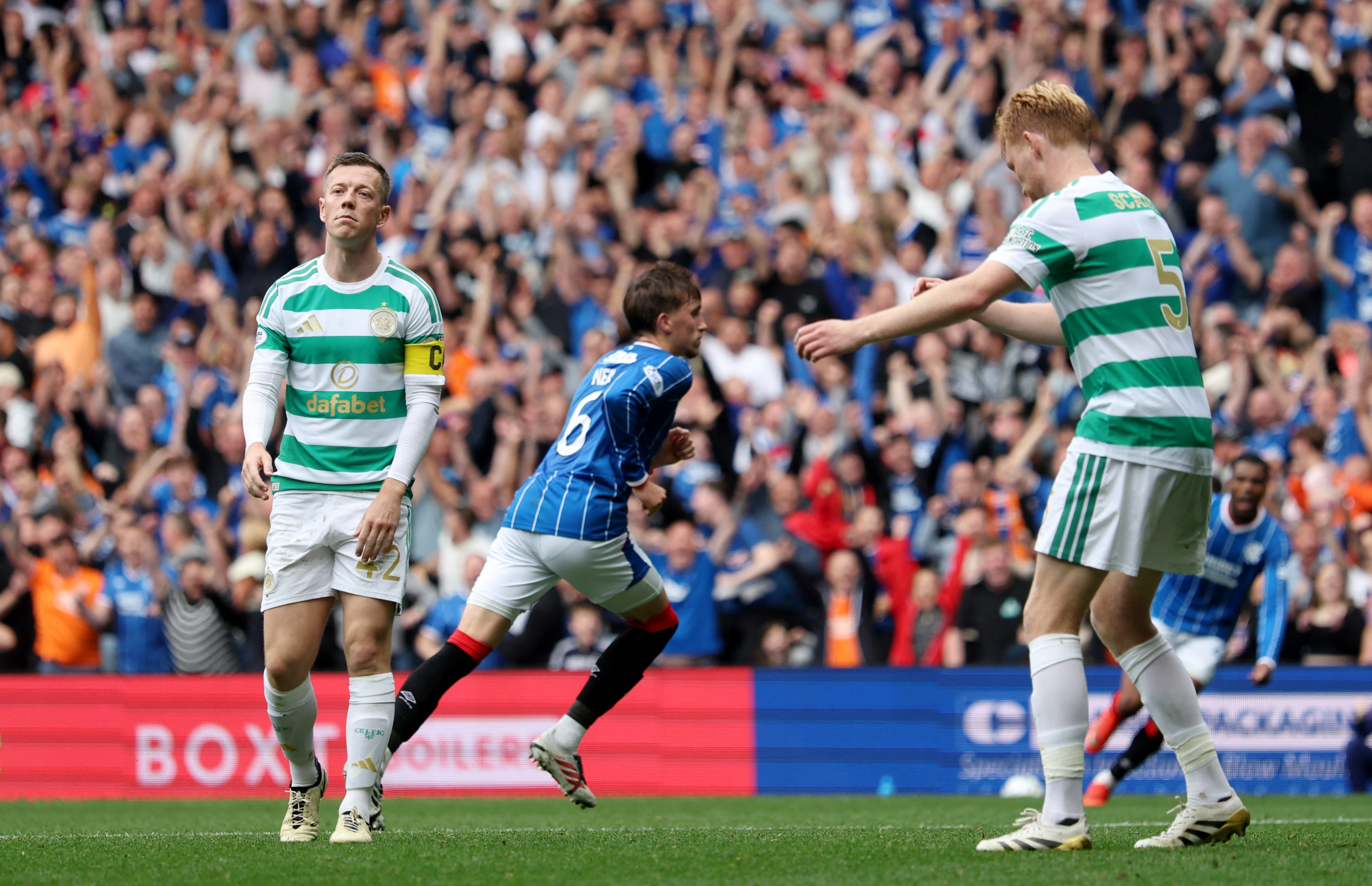 İskoçya Lig Kupası çeyrek finalinde Rangers'a konuk olan Celtic, mücadeleyi
