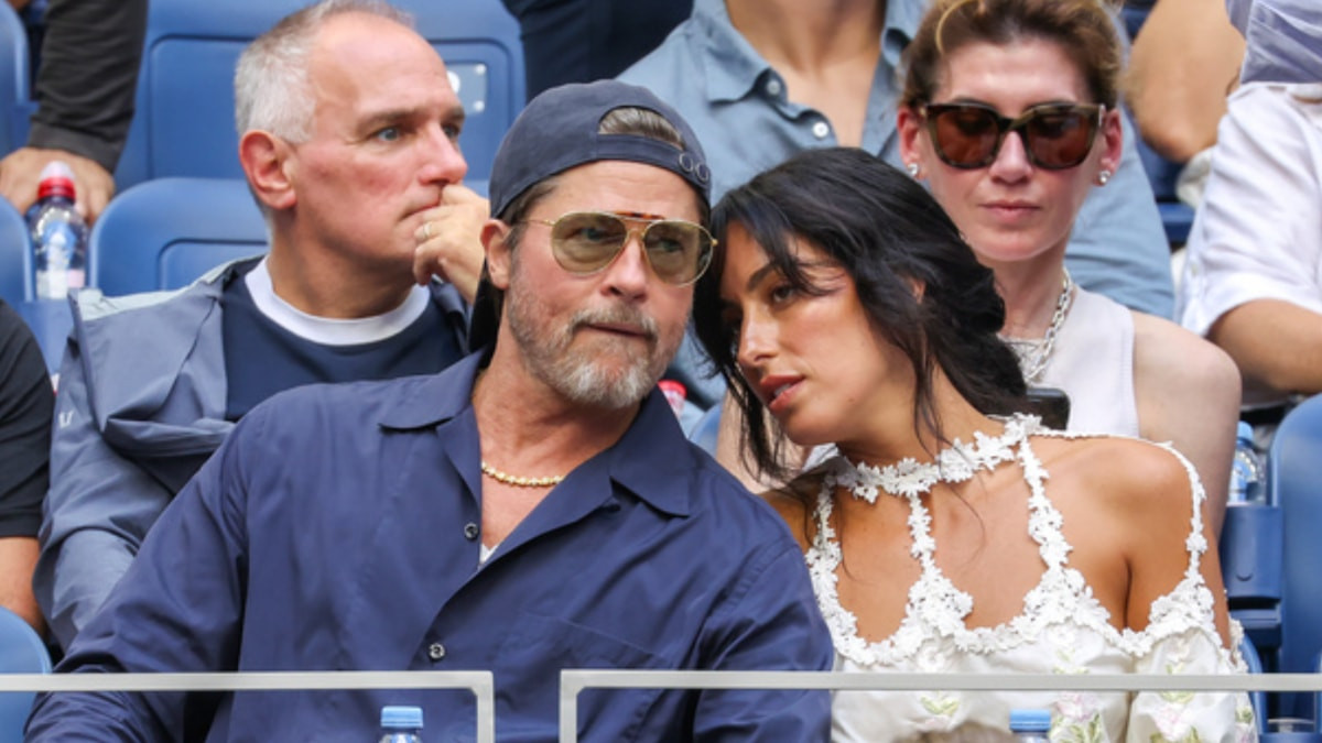 Ünlü oyuncu Brad Pitt, 33 yaşındaki sevgilisiyle ABD Açık Tenis
