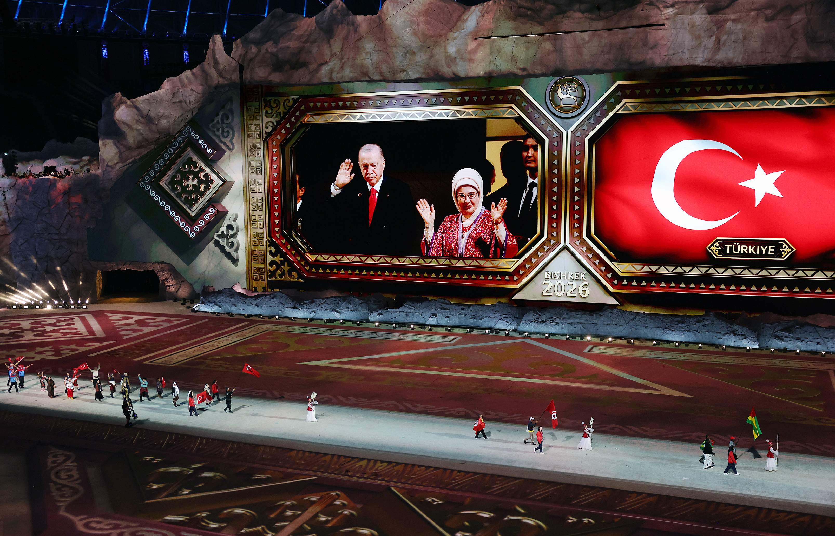 Cumhurbaşkanı Recep Tayyip Erdoğan, Dünya Göçebe Oyunları Açılış Töreni'ne katıldı.