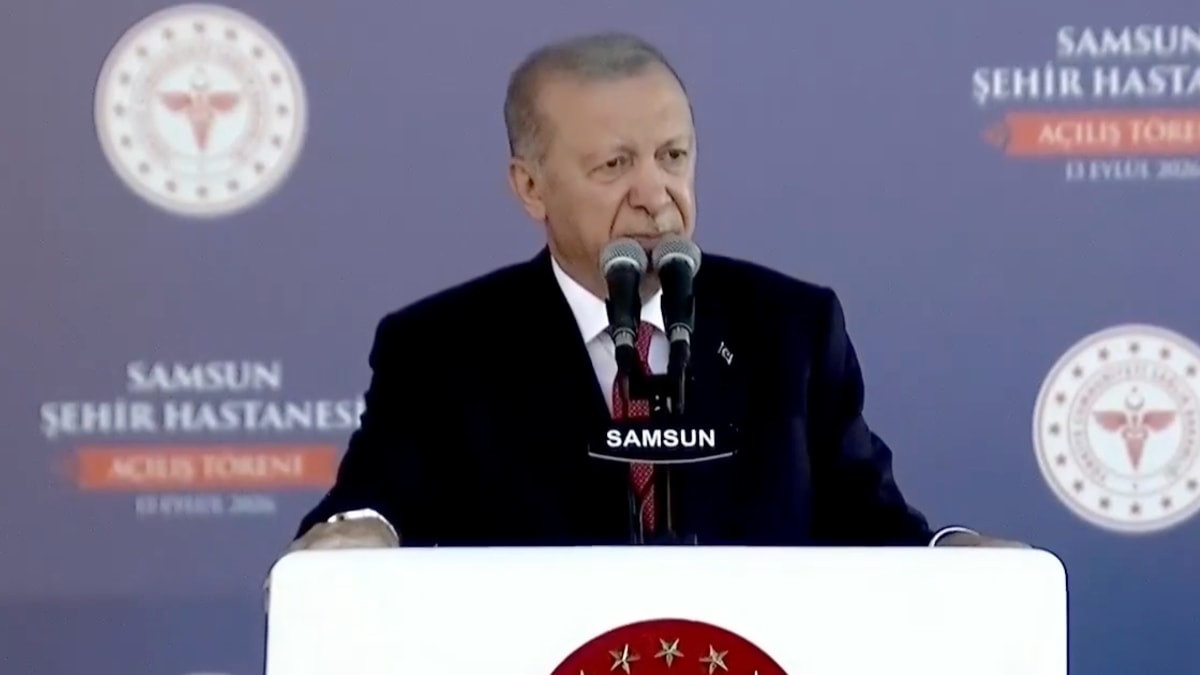 Samsun Şehir Hastanesi Açılış Töreni'nde konuşan Cumhurbaşkanı Erdoğan, muhalefetten gelen