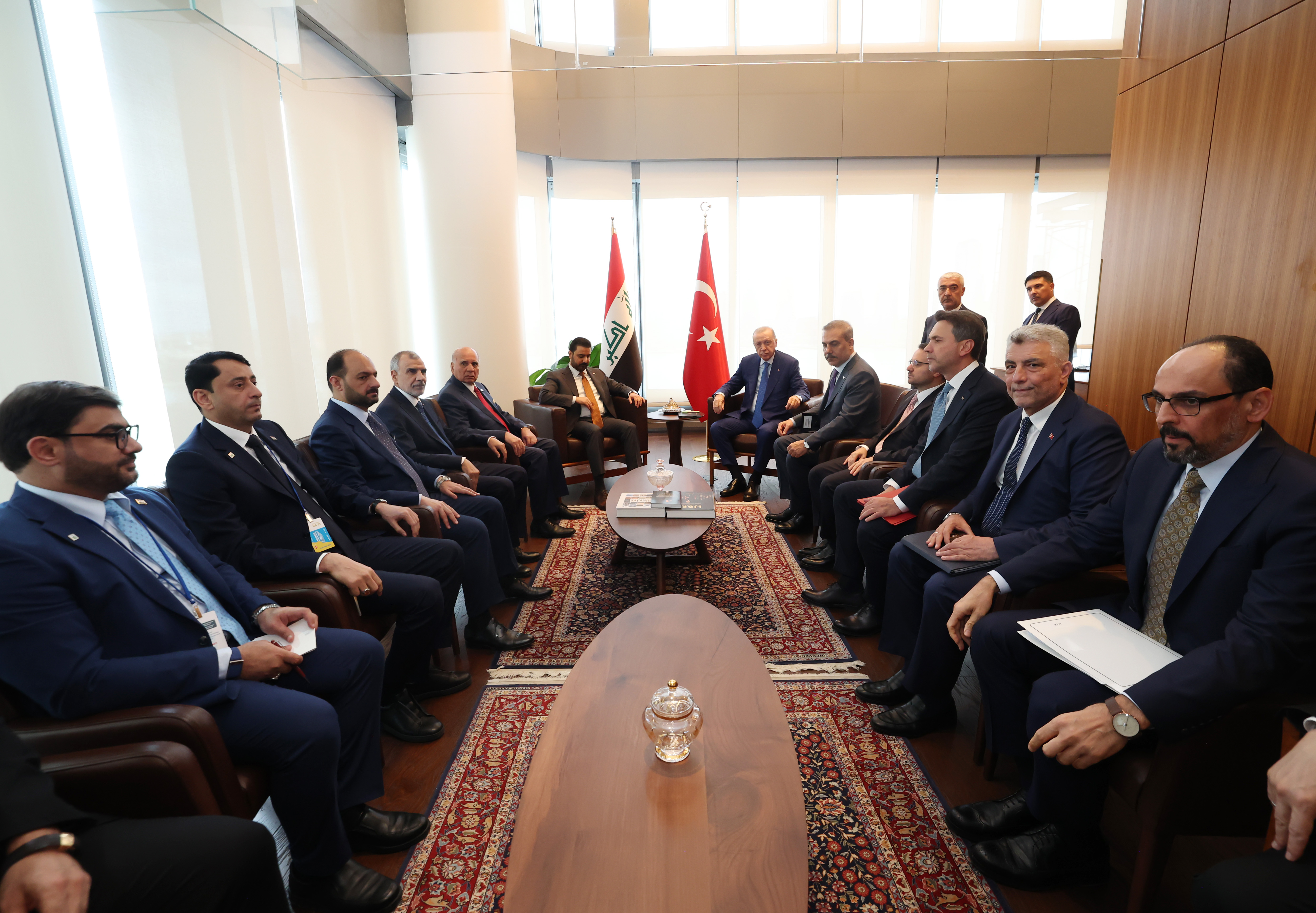 Cumhurbaşkanı Erdoğan, New York'ta liderlerle temaslarını sürdürüyor. Erdoğan ile Irak