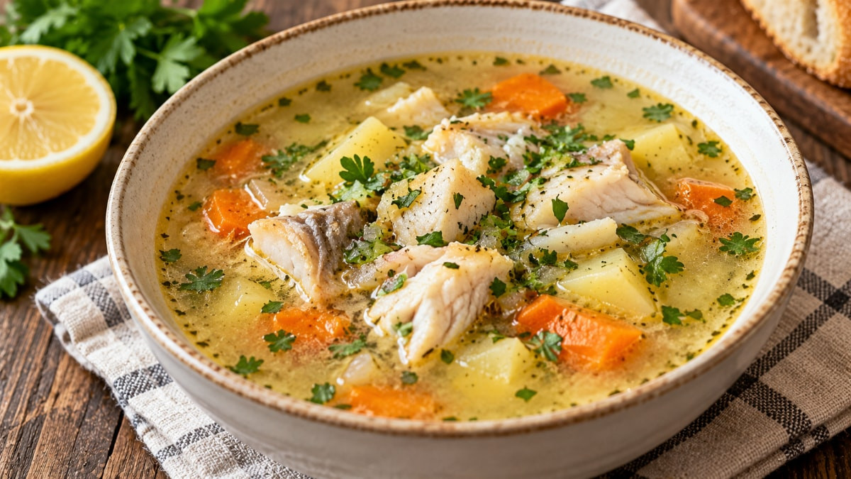 Restoran menülerinin sevilen lezzetlerinden balık çorbası ise hem farklı bir