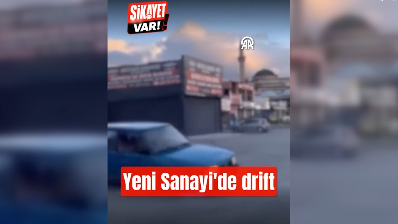 Kayseri'de drift atarak çevreyi rahatsız eden sürücüye 140 bin lira
