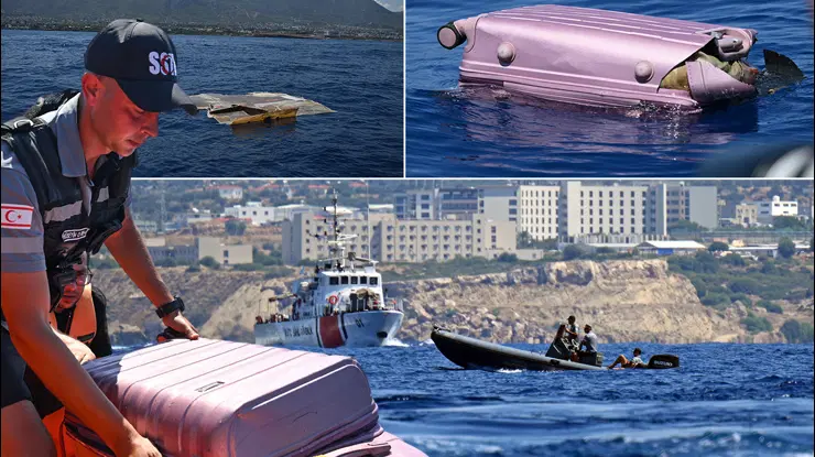 KKTC Başbakanı Ünal Üstel, Girne açıklarında batan gemiyi arama çalışmalarında