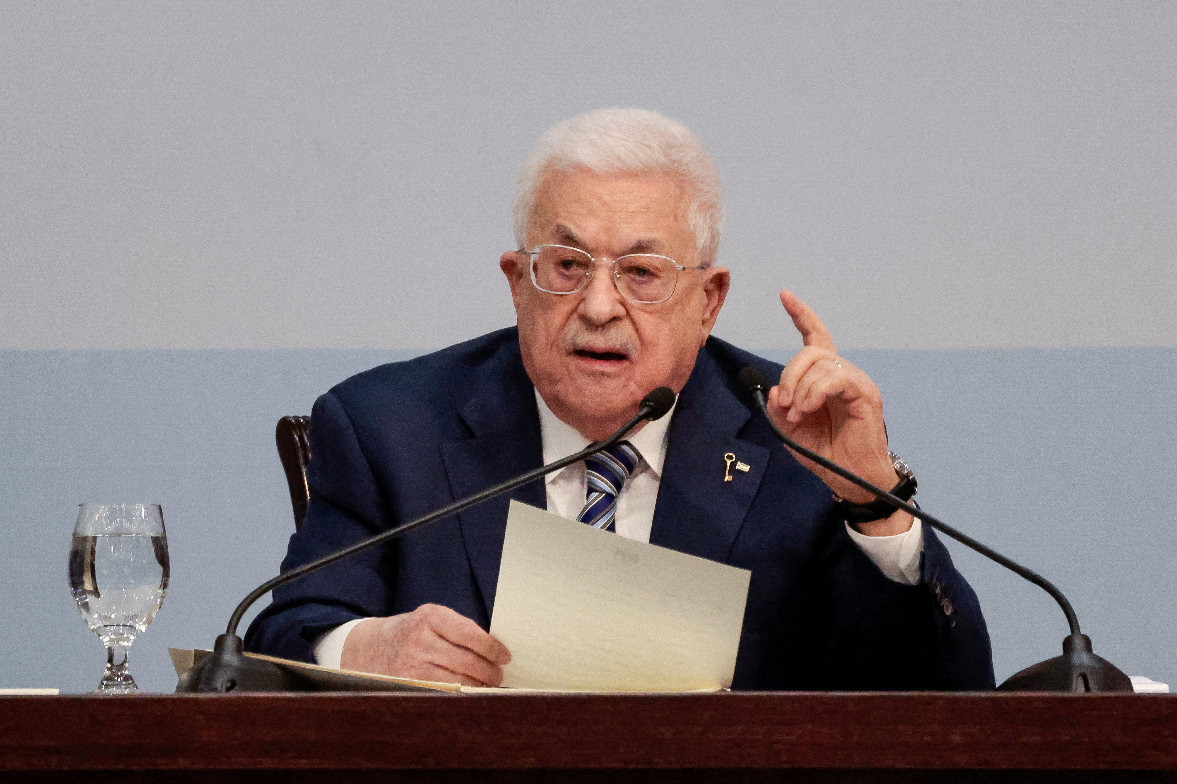 Filistin Devlet Başkanı Mahmud Abbas, video konferans yoluyla BM Genel