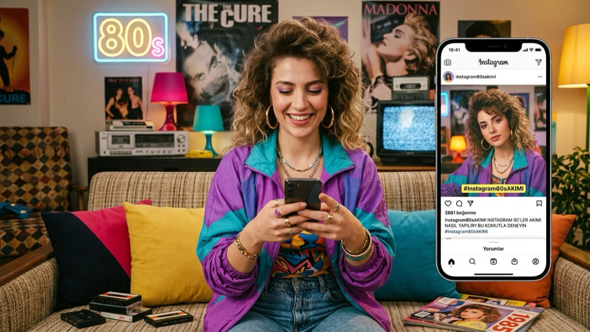 Instagram akışınızı saran 80’ler akımı büyük ilgi gördü. Günümüzde çekilen