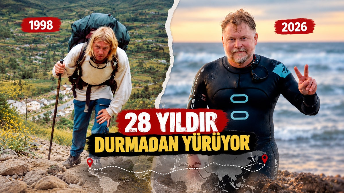 Dünya'yı yürümek için çıktığı yolda sınırlar değişti, pandemi yaşandı, savaşlar