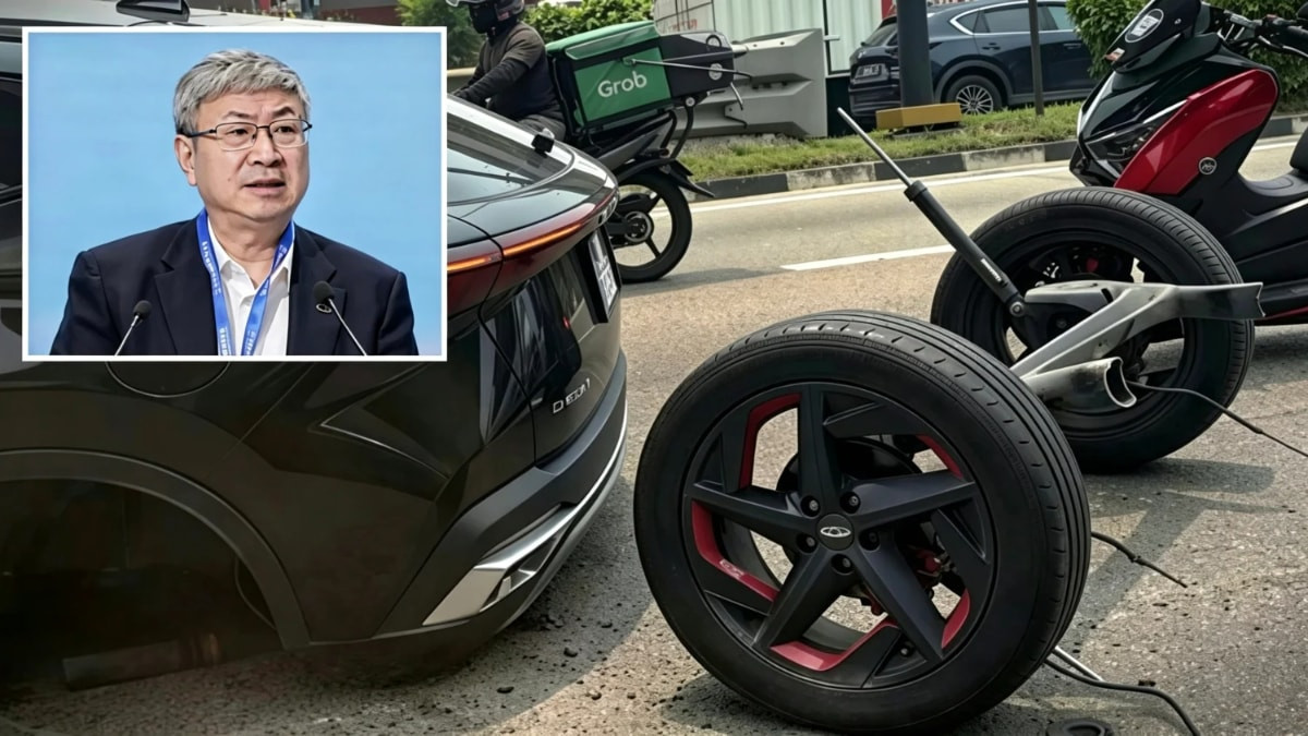 Malezya'nın Johor Bahru kentinde bir Chery Omoda 5 modelinin arka