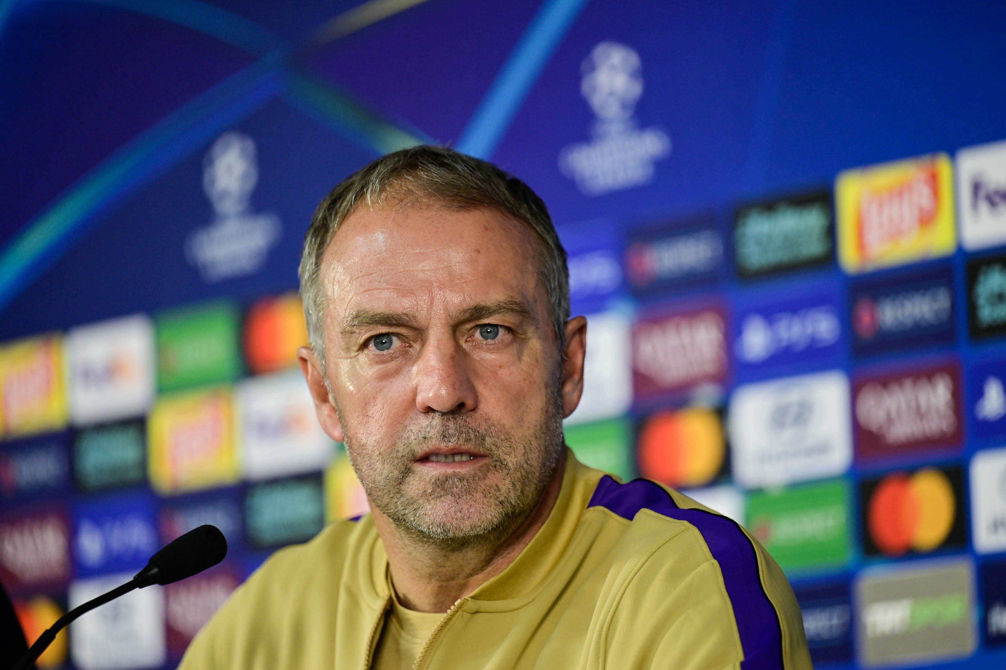 Barcelona Teknik Direktörü Hansi Flick, UEFA Şampiyonlar Ligi'nin ikinci haftasında