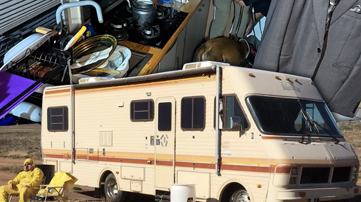 Televizyon tarihinin efsane yapımlarından Breaking Bad dizisindeki gibi karavanda uyuşturucu
