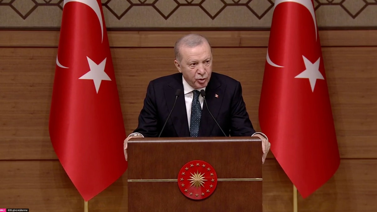 Cumhurbaşkanı Recep Tayyip Erdoğan, Cumhurbaşkanlığı Külliyesi’nde "Muhtarlar Günü Buluşması" programında