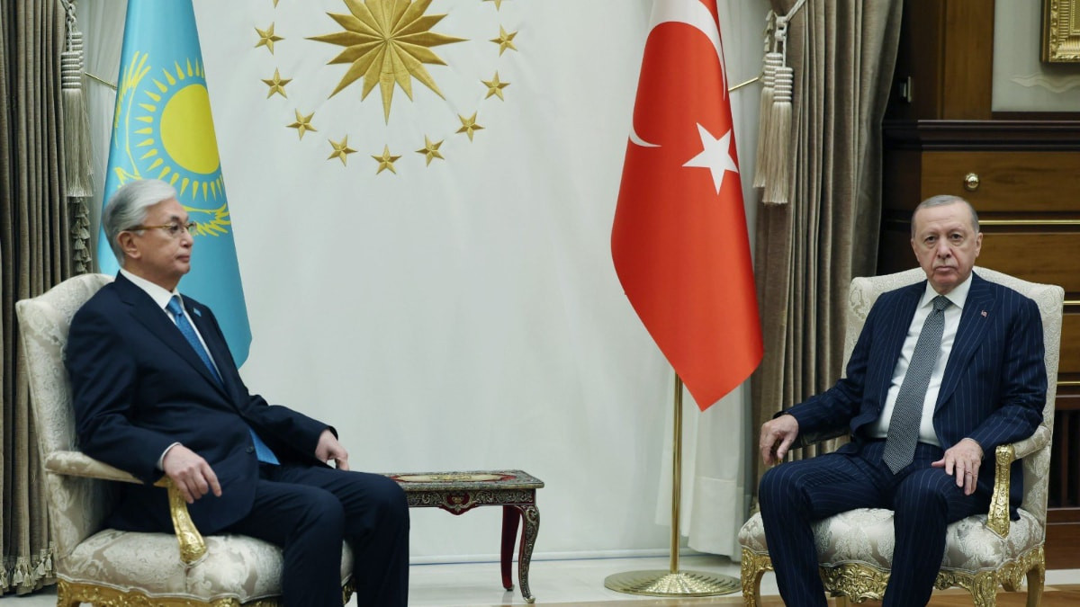 Cumhurbaşkanı Recep Tayyip Erdoğan, Kazakistan Cumhurbaşkanı Kasım Cömert Tokayev ile