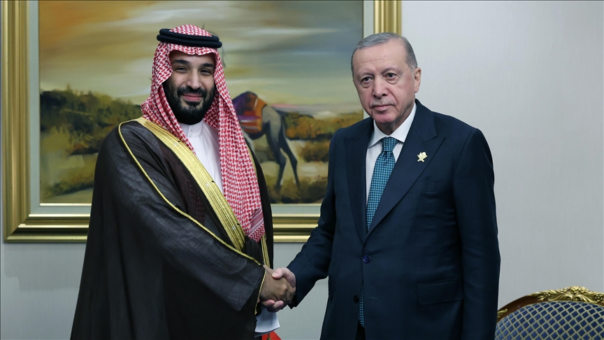 Cumhurbaşkanı Recep Tayyip Erdoğan, Suudi Arabistan Veliaht Prensi Muhammed bin