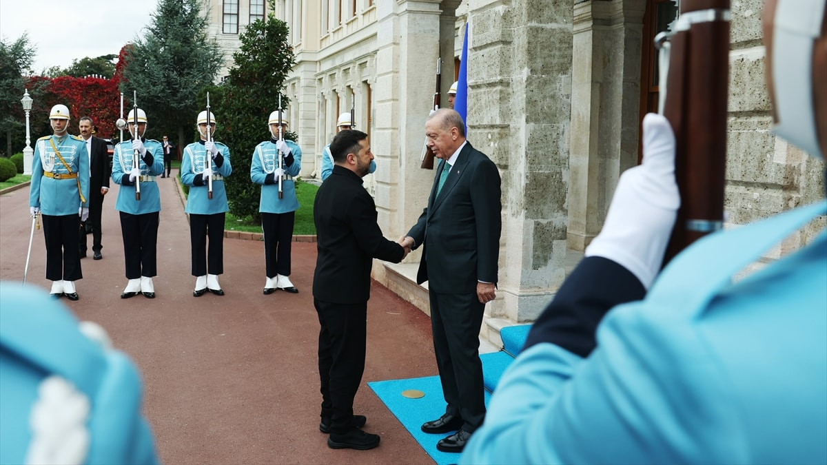 Cumhurbaşkanı Recep Tayyip Erdoğan, Türkiye'ye çalışma ziyareti yapan Vladimir Zelensky