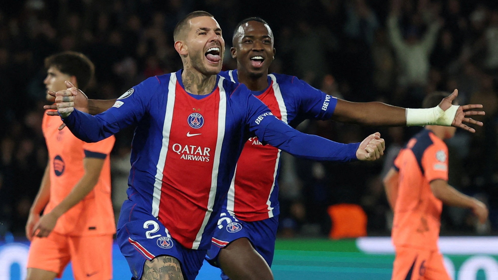 Devler Ligi'nde gece seansında oynanan 7 maçta tam 33 gol