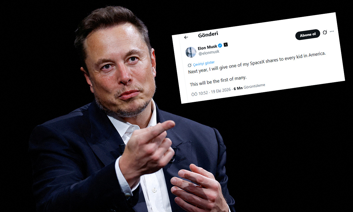 Dünyanın en zengin insanı ve SpaceX şirketinin sahibi Elon Musk,