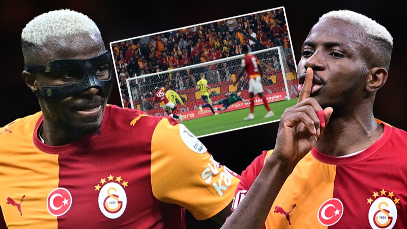 Galatasaray'ın Fenerbahçe'yi mağlup ettiği derbide yıldızlaşan Victor Osimhen, ülkesi Nijerya'da
