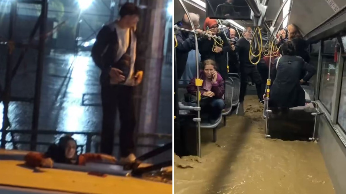 Sarıyer’de etkili olan şiddetli sağanak yağış, hayatı olumsuz etkiledi. Sel