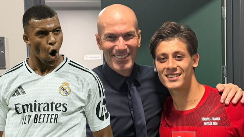 Real Madrid'de forma giyen milli futbolcu Arda Güler, takım arkadaşı