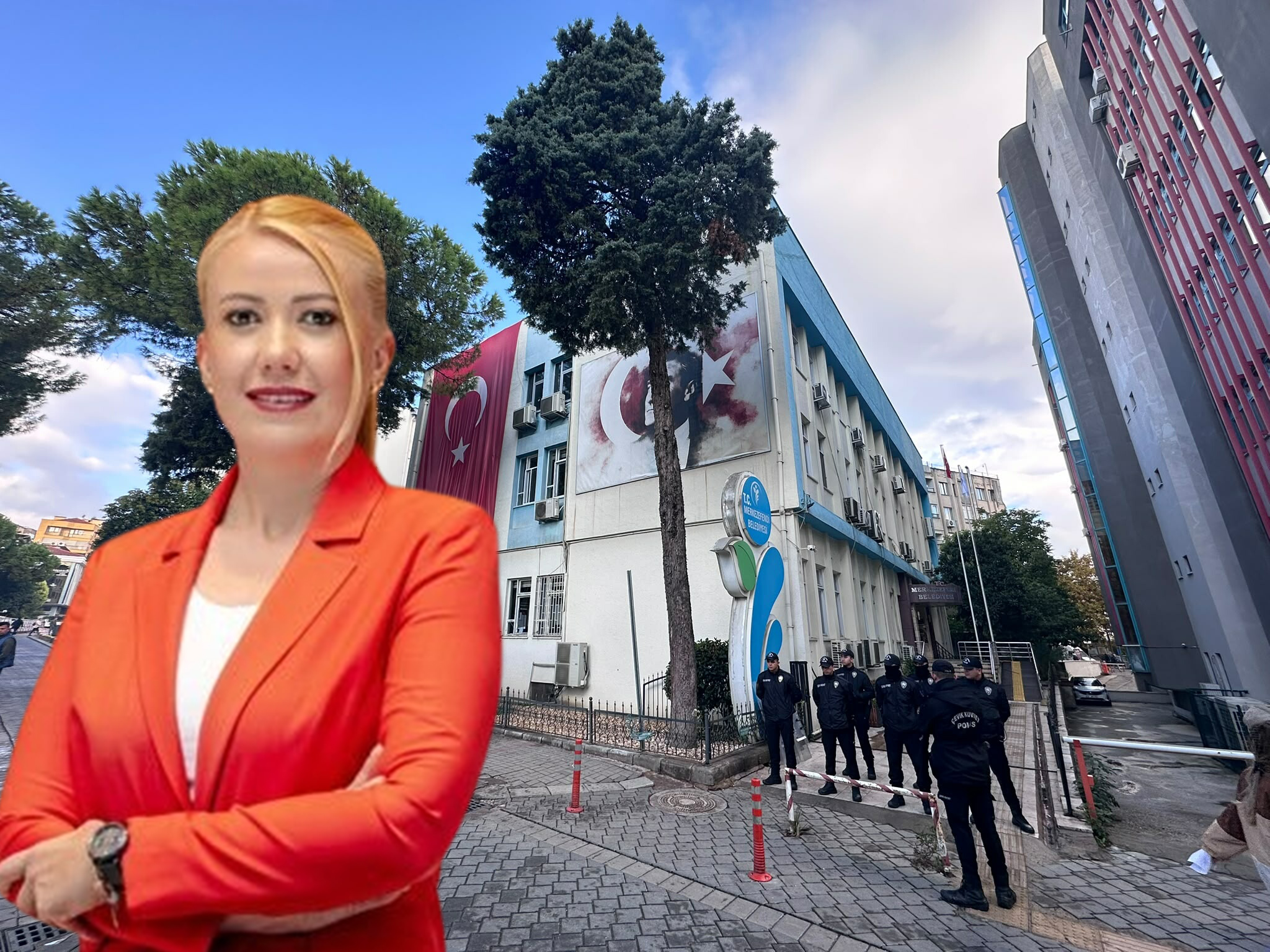 Denizli'de Merkezefendi Belediyesi'ne düzenlenen operasyonda Belediye Başkanı Şeniz Doğan ve