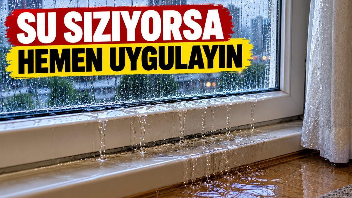 Sağanak yağış sebebiyle su alan pencereler, vatandaşlara zor anlar yaşatabiliyor.