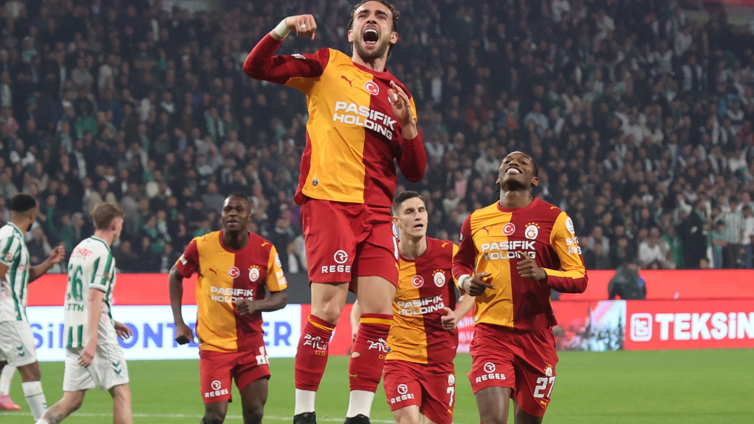 Galatasaray'da bu sezon ilk kez 11'de şans bulan Wilfried Singo,