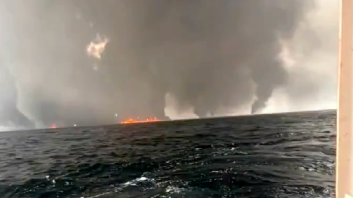 Hürmüz Boğazı'nda mayına çarpan Panama bayraklı petrol tankeri ağır hasar