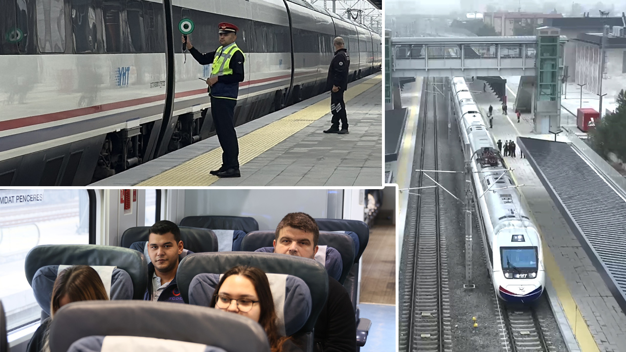 Çerkezköy-Kapıkule Hızlı Tren Hattı'nda ilk sefer bu sabah yapıldı. Yolcular,